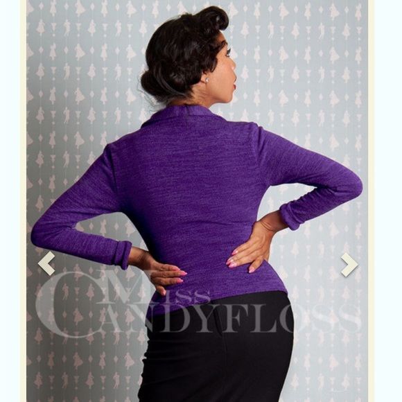 Miss Candyfloss Sandrine-Lavania Classic 1950´s Knitted Top - Picture 4 of 8